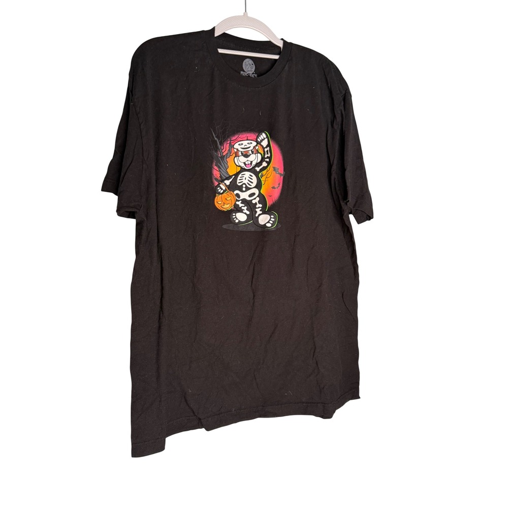 Buc-ee's Halloween Skeleton Beaver Black Graphic T-Shirt Mens XL Spooky Stuff